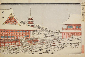Yearend Market at Kinryuzan Temple, Asakusa by Hiroshige, Woodblock Print
