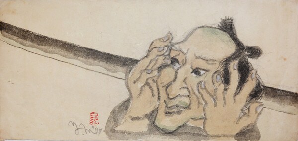 Face Fear by Mori, Yoshitoshi, Painting