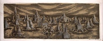 Moonlight Over Bagan by Unsigned / Unknown Artist, Sand Painting